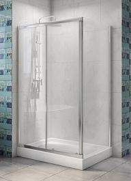 BelBagno Душевой уголок Due 120/90 DUE-AH-1-120/90-C-CR стекло прозрачное – фотография-1