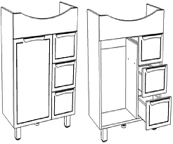 Corozo Мебель для ванной Монро 65 – фотография-15