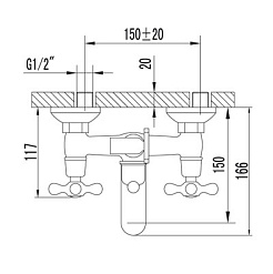 Lemark Смеситель "Standard LM2102C" для ванны – фотография-2