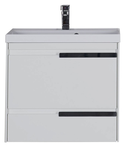 Aquanet Тумба с раковиной "Тиволи 70" белая – картинка-3