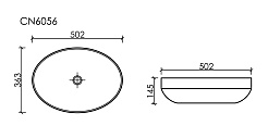 Ceramicanova Мебельная раковина Element 50 CN6056MW белый матовый – фотография-3