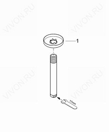 Grohe Кронштейн для верхнего душа "Rainshower 28724000" – фотография-3
