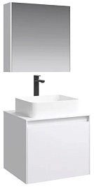 Aqwella Тумба с раковиной Mobi 60 белый – фотография-4