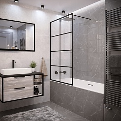 Grossman Шторка для ванны GR-10590BLACK – фотография-2