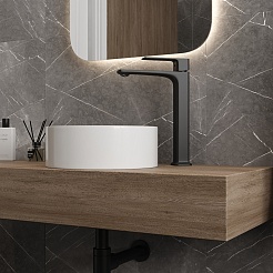 Teymi Смеситель для раковины чаши Lori T10260 черный матовый – фотография-12