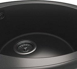 Teymi Мойка кухонная Lina Smart D48 кварцевая черная матовая – фотография-4