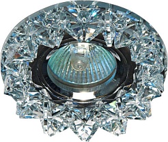 Feron Встраиваемый светильник CD2542 прозрачный, хром – фотография-1