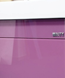 Misty Тумба с раковиной Джулия QVATRO 105 конус, 3 ящика, сиреневая – фотография-3