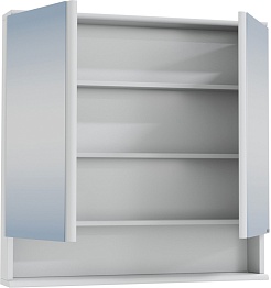 СанТа Зеркальный шкаф Вегас 80 белый – фотография-2