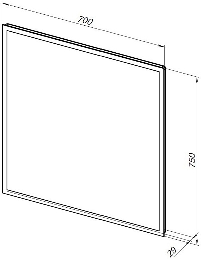 Aquanet Мебель для ванной Бруклин 70 подвесная черная матовая – картинка-35
