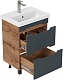 Onika Тумба под раковину Айленд 60 графит/дуб крафт – фотография-11