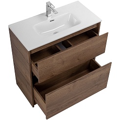 BelBagno Тумба с раковиной Kraft 39 60 напольная Rovere Tabacco – фотография-4