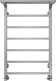 Terminus Полотенцесушитель водяной Контур П7 500x800 с полкой хром – фотография-1