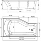 Marka One Акриловая ванна Convey 170x75 L – фотография-8