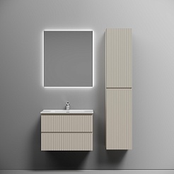 Sancos Тумба с раковиной Snob T 70 beige soft раковина Element CN7007 71 – фотография-4