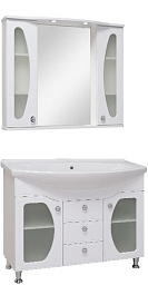 Runo Мебель для ванной Линда Люкс 105 – фотография-1