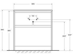 BelBagno Тумба с раковиной Kraft 39 80 напольная Bianco Opaco – фотография-11