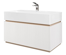 Jorno Тумба с раковиной Filoro 90 подвесная белый