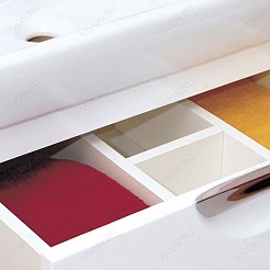 Misty Тумба с раковиной Жасмин 60 белая, эмаль – фотография-3