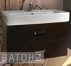 Акватон Тумба с раковиной Америна 80 коричневая – фотография-3