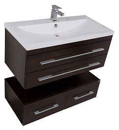 Aquanet Тумба с раковиной Нота 100 венге (171498) – фотография-7