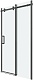 Grossman Душевая дверь в нишу Classic 100x195 профиль графит сатин стекло прозрачное – фотография-13