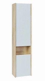 Jorno Шкаф пенал Tossony 25/140 Сонома светлая/Белый Toss.04.140/P/SS-W/JR – фотография-1