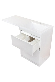 Style Line Мебель для ванной Даллас 120 Люкс R, белая – фотография-8