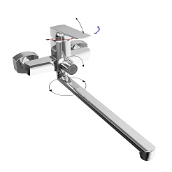 Tokito Смеситель для ванны SENDAL хром TOK-SEN-1015 – фотография-5