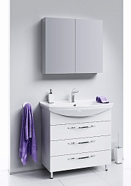 Aqwella Тумба для умывальника Аллегро 85 напольная – фотография-2