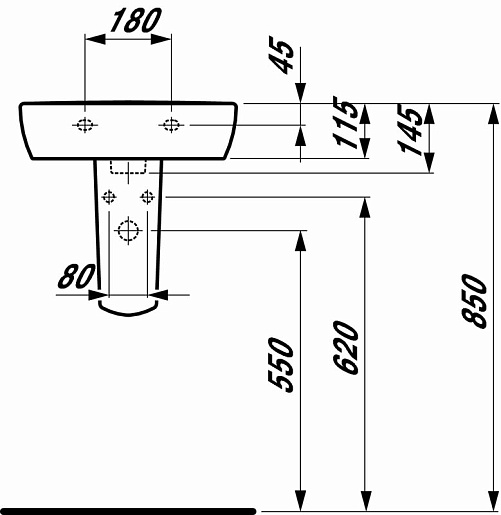 Laufen Раковина Pro 1195.1.000.104.1 – фотография-4