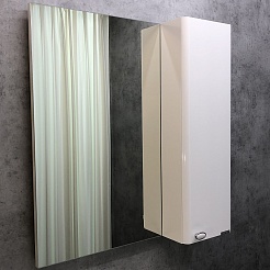 Comforty Зеркальный шкаф Неаполь 80 белый – фотография-1