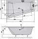Alpen Акриловая ванна Triangl 180x120 L – фотография-8
