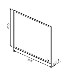 Am.Pm Зеркало Gem 55 – фотография-3