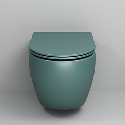 Grossman Унитаз подвесной Color GR-4411OLMS зеленый матовый – фотография-4