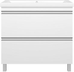 Misty Тумба с раковиной Ингрид 90 белая – фотография-1