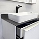 Comforty Мебель для ванной Милан 120 78189 с графитовой столешницей подвесная белая – картинка-21