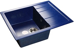 Granfest Мойка кухонная Quadro GF-Q650L Синий – фотография-1