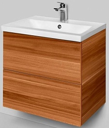 Am.Pm Мебель для ванной Gem 60 орех, с 2 ящиками – фотография-8