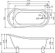 BelBagno Акриловая ванна BB04-BRN, ножки BB-LEG-LION-BRN – картинка-6