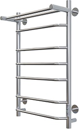 Aringa Полотенцесушитель электрический Бонди 80x50 AR03019CH с полкой хром – фотография-2