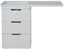 Misty Тумба с раковиной Куба 60, 3 ящика L – фотография-1