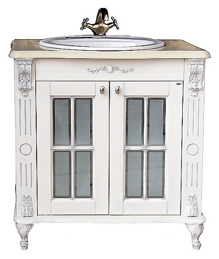 Атолл Мебель для ванной "Александрия 85" айвори – фотография-2