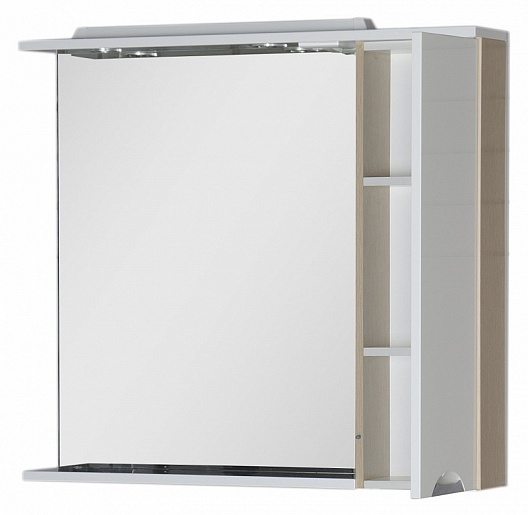 Aquanet Зеркальный шкаф "Гретта 100" светлый дуб (173988) – картинка-3