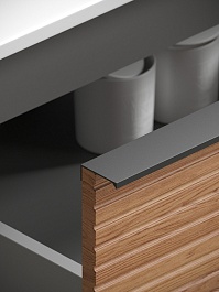 Sancos Мебель для ванной Delta 80 дуб красный/графит – фотография-7