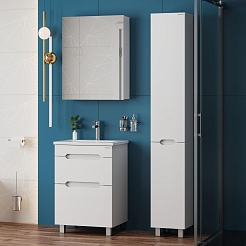 Onika Шкаф пенал Айленд 30 R белый – фотография-3