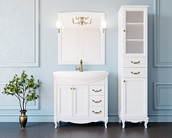 ValenHouse Комплект мебели Эллина 85 белый, фурнитура бронза – фотография-3