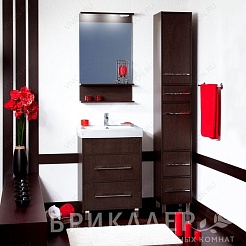 Бриклаер Мебель для ванной Чили 60 венге – фотография-2