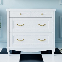 ValenHouse Комод Лиора 90 белый, фурнитура золото