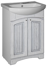 Mixline Мебель для ванной Крит 55 патина серебро – фотография-2